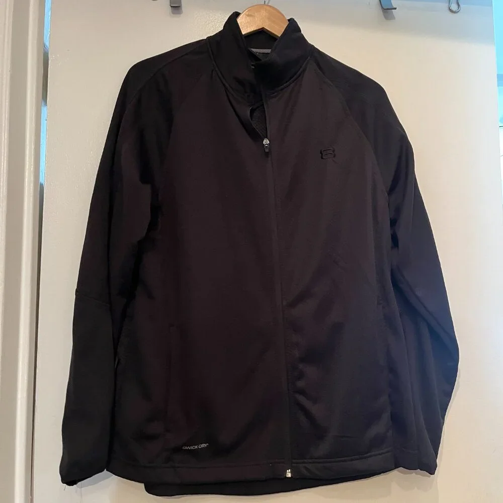 Zipper Front NWT Black Athletic Jacket by‎ Layer 8 Qwick Dry - NWT Size Medium
